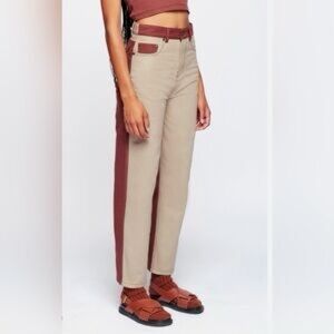 KOTN Indus Two-Toned High Waisted Pants